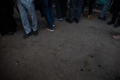 محل انفجار تروریستی کرمان گلباران شد