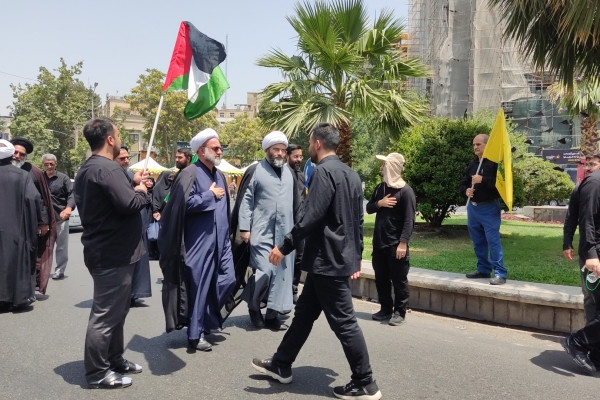 حضور ریاست سازمان تبلیغات اسلامی در دسته‌روی عزاداری سالار شهیدان