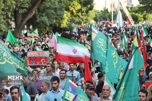 Marcha kilométrica de Ghadir en las provincias
