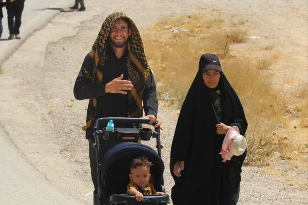 مراسم پیاده روی جاماندگان اربعین در یاسوج برگزار شد