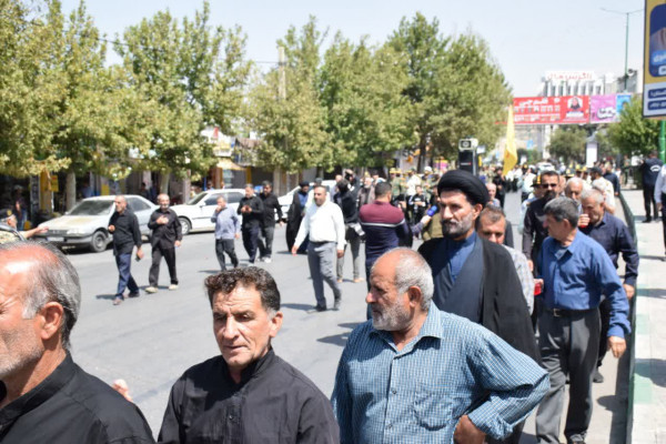 دسته روی عزاداری در ماتم پیامبر و امام حسن علیه سلام برگزار شد