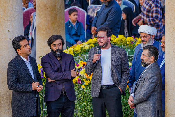 Holding the Mahfel Celebration at the Tomb of Hafez in Shiraz