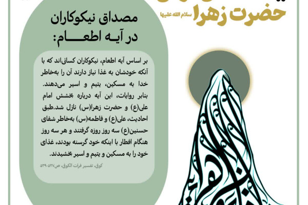 فضائل قرآنی حضرت زهرا سلام الله علیها