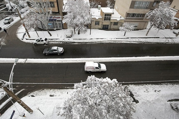 بارش برف در دیار الوند استوار